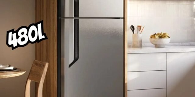 Geladeira/Refrigerador Electrolux Frost Free Duplex Black Inox Look 480L Efficient TF71B