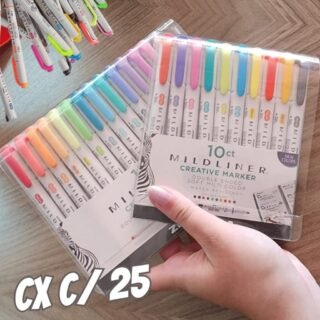 Marca – texto Zebra (Mildliner) – CX C/ 25