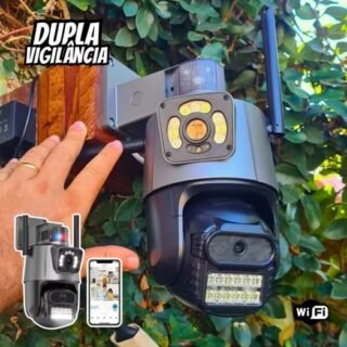 Camera Segurança Externa Lente Dupla 4k 6mp