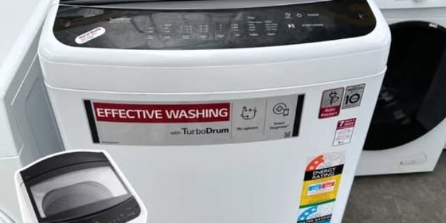 Lavadora De Roupas Lg Automática Wt16wv6 Com Inteligência Artificial Aidd E Porta Com Fechamento Suave 16kg