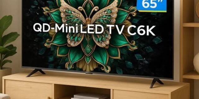 Smart TV 65″ 4K UHD QLED Mini LED TCL 65C755 120Hz Wi-Fi Bluetooth 4 HDMI 2 USB