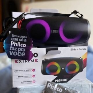Caixa de Som Philco PBS45BT Extreme, 40W, Bivolt, Bluetooth 5.0, USB, Preto – PBS45BT