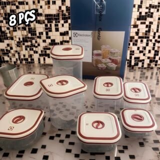 Conjunto Com 8 Potes Herméticos Electrolux