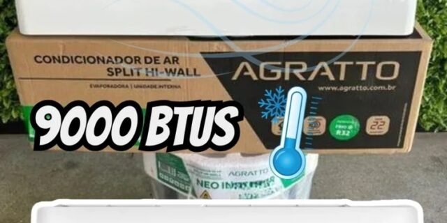 Ar-Condicionado Split HW Agratto One Top 9.000 BTUs R-32 Só Frio 220V