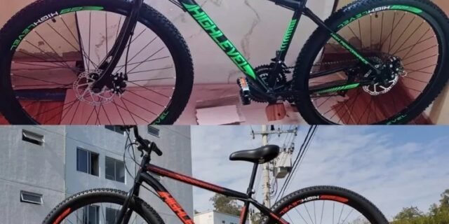 Bicicleta Aro 29 Mtb Aço Carbono Freios A Disco 21 Vel