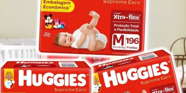 Huggies Fralda Supreme Care (M 196, XG 140, XXG 140, XXXG 128)