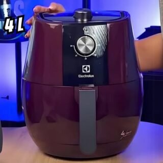 Air Fryer Electrolux por Rita Lobo 4L Vermelha Escura Grand Efficient 1400W (EAF31)