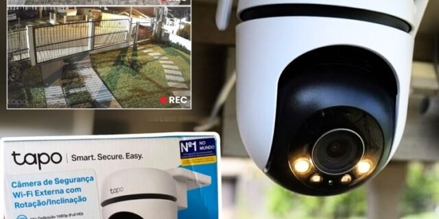 Câmera de Segurança Tapo C500 Externa 360º Com Wi-Fi 1080p Full HD TP-Link