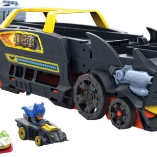 Hot Wheels RacerVerse, Pista de Brinquedo Batman Veículo Transformer, Para crianças a partir de 4 anos
