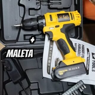 Parafusadeira Furadeira Sem Fio The Black Tools Bateria 12v