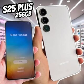 Celular Samsung Galaxy S25+ 5G, 256GB, 12GB RAM, Câmera Tripla de 50+12+10, Tela Grande de 6.7″, Azul