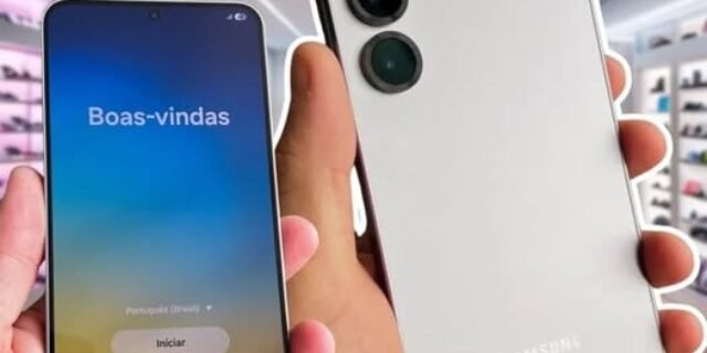Celular Samsung Galaxy S25+ 5G, 256GB, 12GB RAM, Câmera Tripla de 50+12+10, Tela Grande de 6.7″, Azul