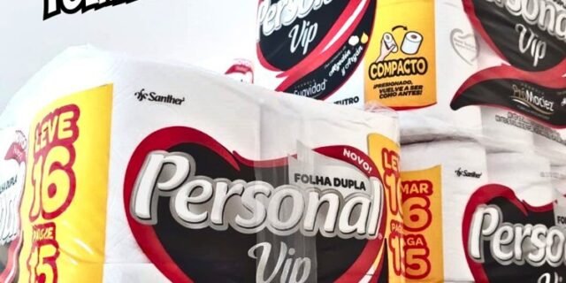 Personal Papel Higiênico Vip Folha Dupla, 16 Unidades Branco (Embalagem Pode Variar)