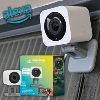 Smart Câmera Wi-Fi Positivo Casa Inteligente, 1080p Full HD, 20 FPS, áudio bidirecional, detecção de movimentos, visão noturna, Bivolt – Compatível