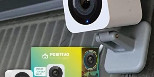 Smart Câmera Wi-Fi Positivo Casa Inteligente, 1080p Full HD, 20 FPS, áudio bidirecional, detecção de movimentos, visão noturna, Bivolt – Compatível