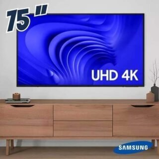 Smart TV 75” 4K UHD LED Samsung 75DU7700 – Wi-Fi Bluetooth Alexa 3 HDMI