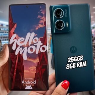 Smartphone Motorola Edge 50 Fusion 256GB Blue Teal 5G 8GB RAM 6,7″ Câmera Sony Dupla Selfie 32MP Dual Chip