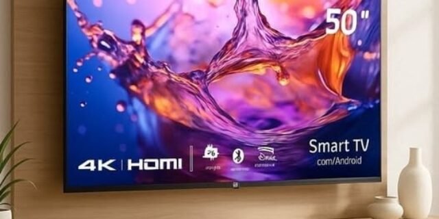 Smart TV 50″ HQ UDE50HR315LN 4K com Conversor Digital 3 HDMI 2 USB WI-FI Android 11 Design Slim e Tela Frameless