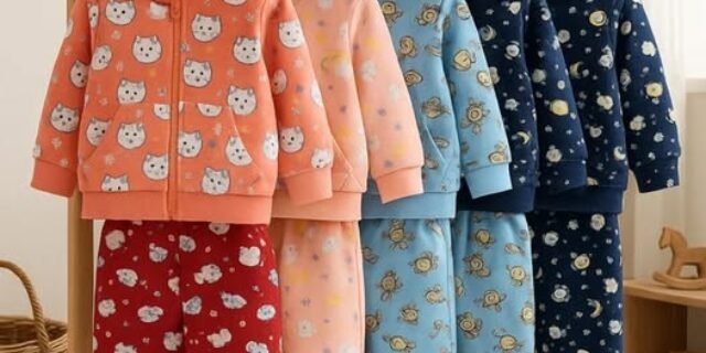 Kit 3 Conjuntos Inverno Soft Infantil Roupa Bebê Frio
