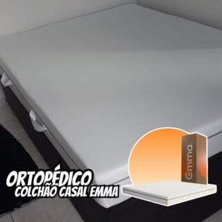 Colchão Casal Emma Duo Comfort – 10 anos de garantia, conforto de dupla face e suporte ideal para o seu corpo – 138x188cm.