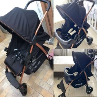 Carrinho De Bebê Ecco Até 15 Kg Preto Burigotto