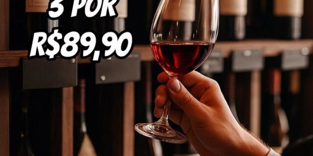 Leve 3 Vinhos da seleção por R$ 89,90