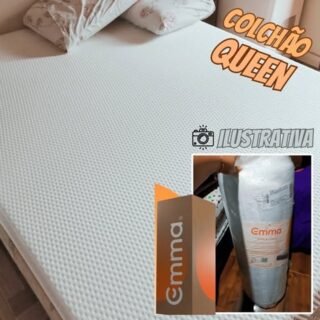 Colchão Queen de espuma D28 Emma Basics 17cm – com tecnologia alemã, 100 noites de teste e 5 anos de garantia.