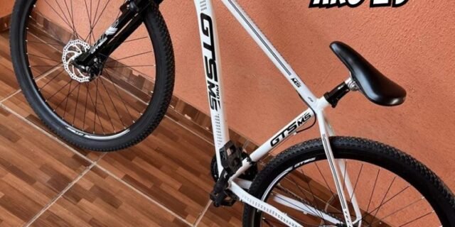 Bicicleta mountain bike GTS PRO M5 Techs 29 Aro 29 tamanho do Quadro 15″ – branco