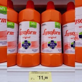 Lysoform Original, Desinfetante Líquido, Limpeza Pesada e Eficiente,1L