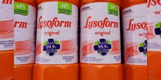 Lysoform Original, Desinfetante Líquido, Limpeza Pesada e Eficiente,1L