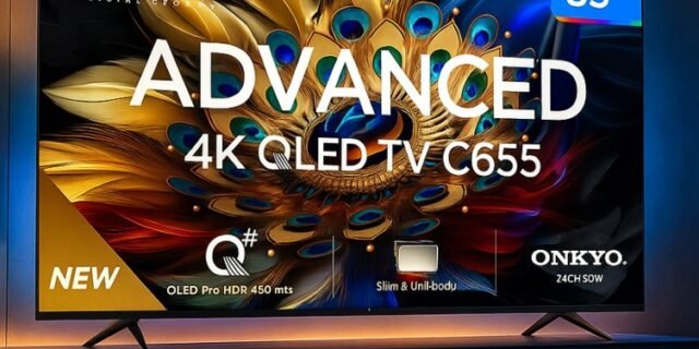 Smart TV 85” 4K UHD QLED TCL 85C655 Wi-Fi – Bluetooth 3 HDMI 1 USB