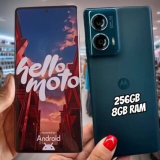 Smartphone Motorola Edge 50 Fusion 256GB Blue Teal 5G 8GB RAM 6,7″ Câmera Sony Dupla Selfie 32MP Dual Chip
