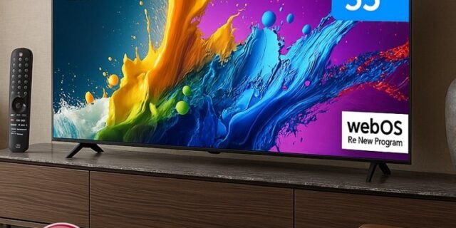 Smart TV 55″ 4K UHD QNED LG 55QNED80TSA Wi-Fi Bluetooth com Alexa 3 HDMI 2 USB