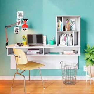 Escrivaninha Bancada Estudo Lilac Moov Branco Fosco – Colibri