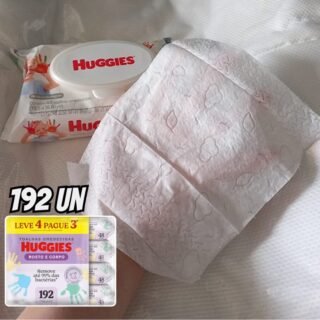 Lenços Umedecidos Huggies One & Done Leve 4 Pague 3 – 192 unidades, Huggies, Verde, pacote de 4