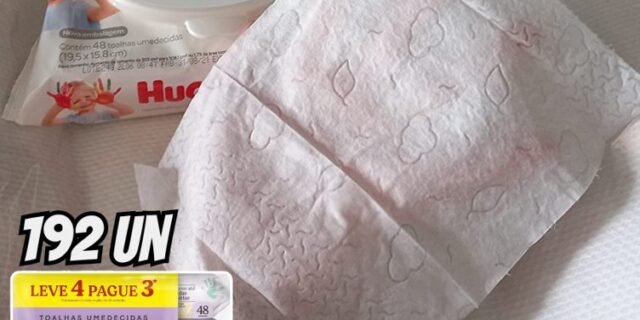 Lenços Umedecidos Huggies One & Done Leve 4 Pague 3 – 192 unidades, Huggies, Verde, pacote de 4