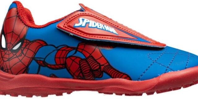 Tênis Marvel CHUTEIRA INFANTIL HOMEM ARANHA VELCRO – FUTEBOL/ESCOLAR meninos