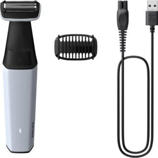 Philips Bodygroom Aparador E Raspador De Pelos Para O Corpo, Uso Seco E Molhado, à Prova D’água, Bivolt – BG3007/01
