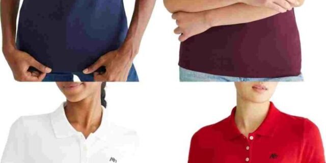 AEROPOSTALE Camisa polo feminina Aero Solid A87