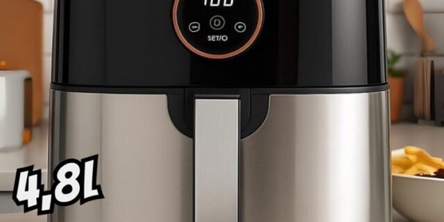 Fritadeira Sem Óleo 2 em 1 Black Inox 4,8L OFRT660 Oster