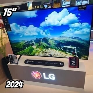 Smart TV 75″ 4K NanoCell LG 75NANO80TSA WebOS 24 Processador α5 Ger7 Wi-Fi Bluetooth com Alexa 3 HDMI 2 USB