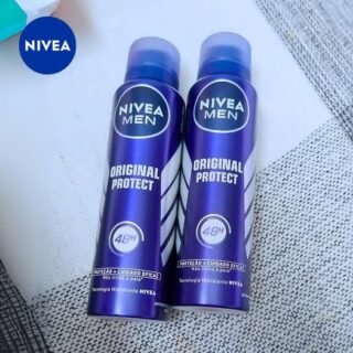 NIVEA MEN Kit Desodorante Antitranspirante Aerossol Original Protect 48h 150ml (2 unidades)