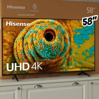 Hisense Smart TV UHD 4K DLED 58″ Polegadas 58A6K com HDR10+ Dolby Vision Game Mode Controle por Voz Alexa Built-In AirPlay