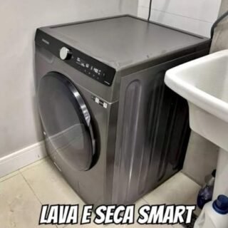 Lava & Seca 11 Kg Samsung SmartThings Inox Look com 12 Programas de Lavagem – 110V