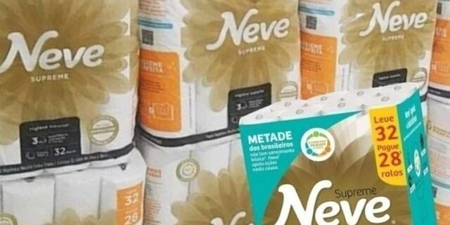 Neve Papel Higiênico Supreme Folha Tripla, 20m, Leve 32 Pague 28 Rolos