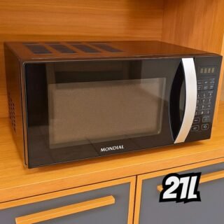 Micro-Ondas, Mondial, Preto, 1200W, 220V – MO-01-21-B