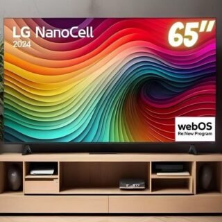 Smart TV 65″ 4K UHD NanoCell LG 65NANO80TSA Wi-Fi Bluetooth com Alexa 3 HDMI 2 USB