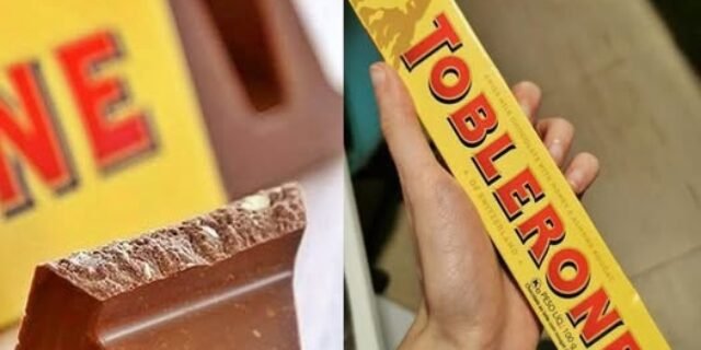 TOBLERONE Chocolate Ao Leite Nougat De Mel E Amêndoas Toblerone Caixa 100G – Importado