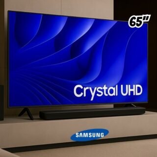 Samsung Smart TV 65″ Crystal UHD 4K 65DU8000 – Painel Dynamic Crystal Color, Gaming Hub