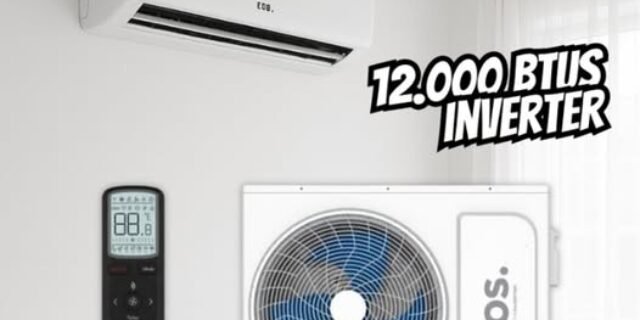 Ar-Condicionado Split Inverter 12000 BTUs EOS Master Inverter High Wall Só Frio EASM12001IFI/EASM12001IFE 220V
